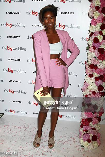 Tolula Adeyemi attends a special screening of 'The Big Wedding' at The Mayfair Hotel on May 23, 2013 in London, England.