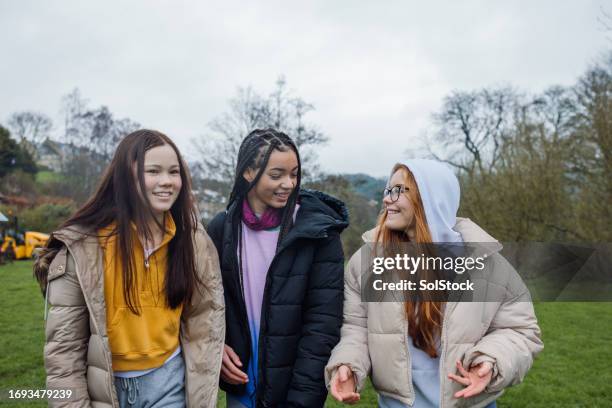 grupos de excursiones - sólo-grupo-de-adolescentes fotografías e imágenes de stock