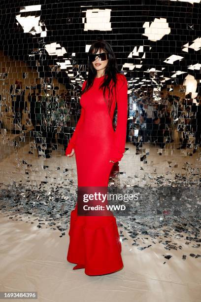 Kylie Jenner at Acne Studios Ready To Wear Spring 2024 held at Observatoire de Paris on September 27, 2023 in Paris, France.