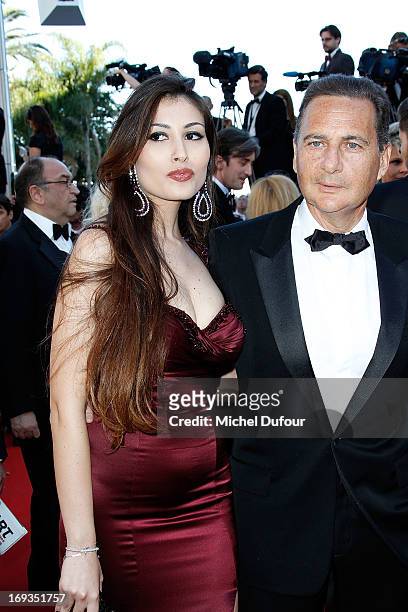 Yasmine Tordjam and Eric Besson attends the 'Nebraska' premiere during The 66th Annual Cannes Film Festival at the Palais des Festiva on May 23, 2013...