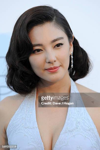 Actress Zhang Yuqi attends amfAR's 20th Annual Cinema Against AIDS during The 66th Annual Cannes Film Festival at Hotel du Cap-Eden-Roc on May 23,...