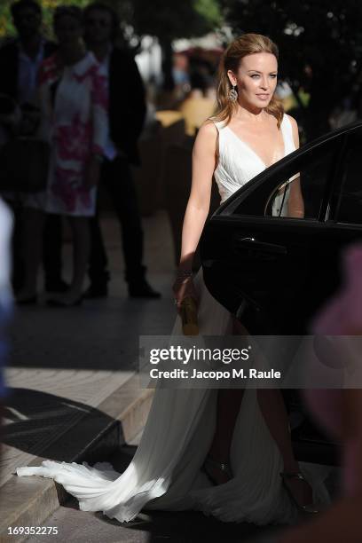 Kylie Minogue is seen at Martinez Hotel during the 66th annual Cannes Film Festival>> on May 23, 2013 in Cannes, France.