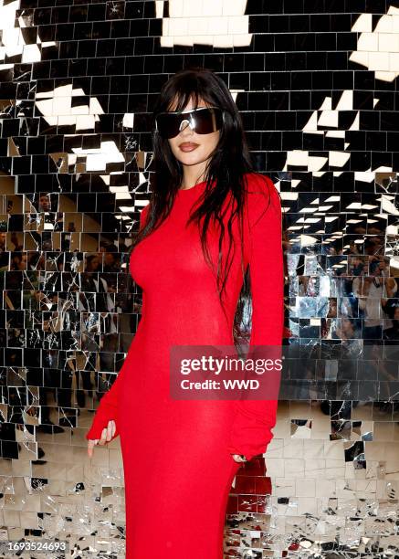 Kylie Jenner at Acne Studios Ready To Wear Spring 2024 held at Observatoire de Paris on September 27, 2023 in Paris, France.