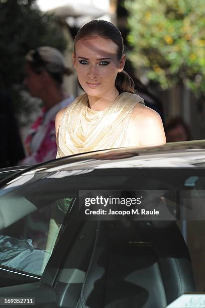 Olga Sorokina is seen at Hotel Martinez during the 66th annual Cannes Film Festival on May 23, 2013 in Cannes, France.