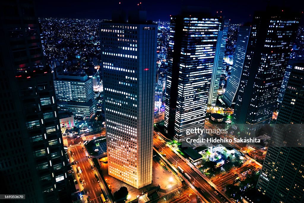 Skyscrapers at Night