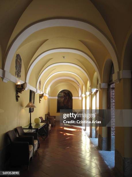 Cloister of the former Carmelite convent de La Encarnación in Boadilla del Monte founded in the seventeenth century it was restored and converted...