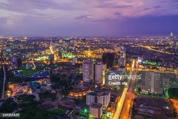 hanoi - hanoi cityscape stock pictures, royalty-free photos & images
