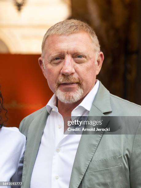 Boris Becker is seen during the Milan Fashion Week - Womenswear Spring/Summer 2024 on September 21, 2023 in Milan, Italy.