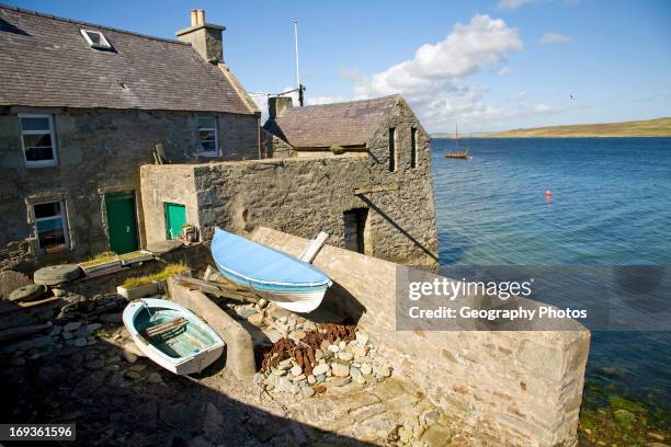 The Lodberrie, traditional fishing warehouse building, Lerwick, Shetland Islands, Scotland