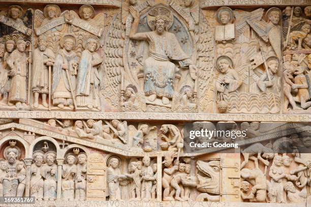 Sainte Foy abbey church tympanum, Christ in Glory & Last Judgment