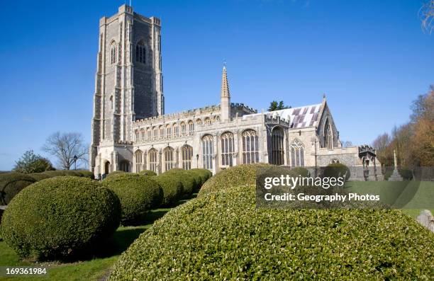 Church of St Peter and St Paul, Lavenham, Suffolk, England. The architect is thought to have been John Wastell, who built Great St Mary in Cambridge....