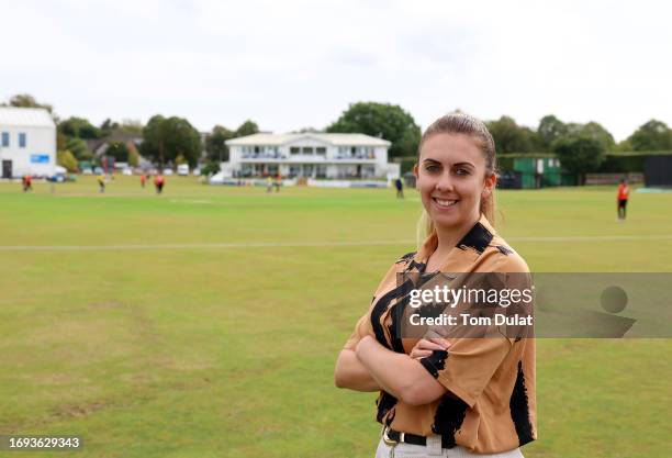 Jordan Guard, Founder of the Women's Sports Alliance attends the Rachael Heyhoe Flint Trophy match between The Blaze and South East Stars at The...