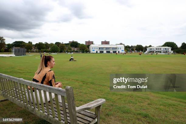 Jordan Guard, Founder of the Women's Sports Alliance attends the Rachael Heyhoe Flint Trophy match between The Blaze and South East Stars at The...