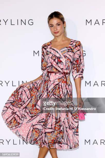 Valentina Goglino attends the Maryling fashion show during the Milan Fashion Week Womenswear Spring/Summer 2024 on September 20, 2023 in Milan, Italy.