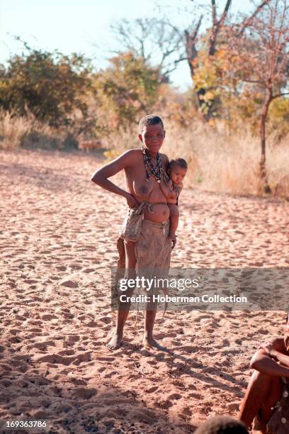 Bushmen mother with child