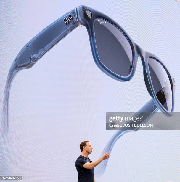 Meta founder and CEO Mark Zuckerberg speaks during Meta Connect event at Meta headquarters in Menlo Park, California on September 27, 2023.
