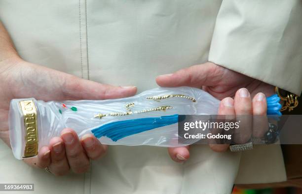 Lourdes Virgin. Lourdes sanctuary. Our lady of Lourdes.