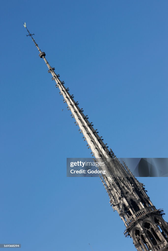 Notre-Dame-De-Paris cathedral spire