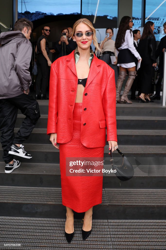 Prada - Arrivals - Milan Fashion Week - Womenswear Spring/Summer 2024
