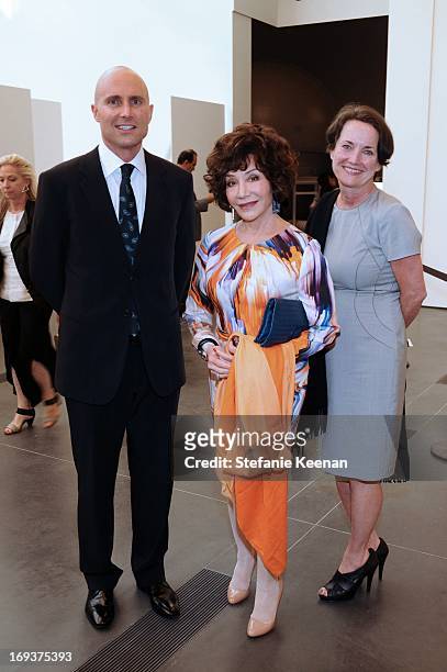 Michael Siegel, Lynda Resnick and Terry Morello attend LACMA Celebrates Opening Of James Turrell: A Retrospective at LACMA on May 22, 2013 in Los...