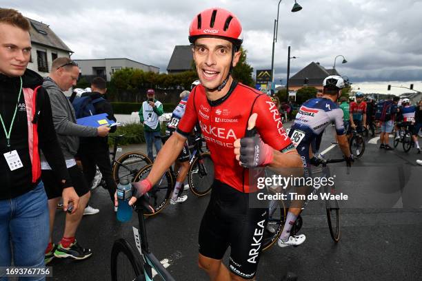 Stage winner Jenthe Biermans of Belgium and Team Arkea Samsic reacts after the 83rd Skoda Tour Luxembourg 2023 - Stage 2 a 183.9km stage from...