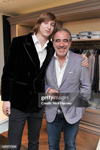 Prince Frederick Alexander von Preussen and Tony G attend the 1 year anniversary party for menswear Tailor 'Otto' at 66 Grosvenor St on May 23, 2013...