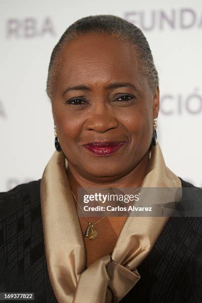 Opera singer Barbara Hendricks presents the "En Propia Voz" memoir at the Casino de Alcala on May 23, 2013 in Madrid, Spain.