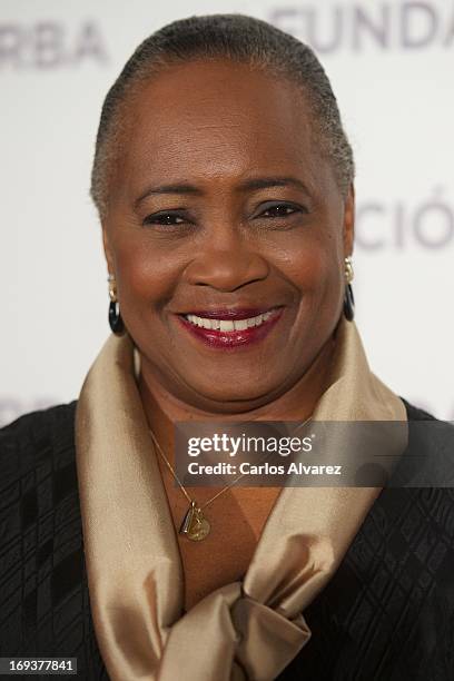 Opera singer Barbara Hendricks presents the "En Propia Voz" memoir at the Casino de Alcala on May 23, 2013 in Madrid, Spain.