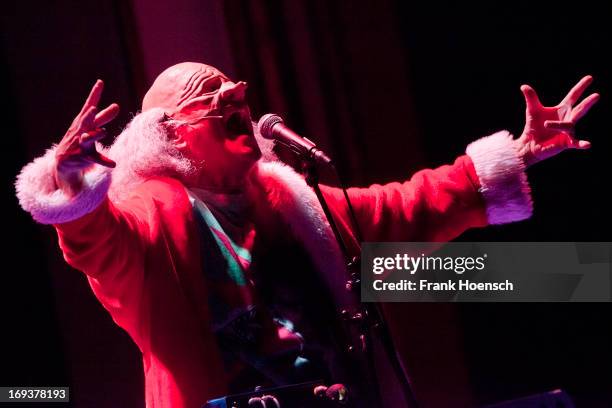 Singer Randy Rose of The Residents performs live during a concert at the Babylon on May 23, 2013 in Berlin, Germany.