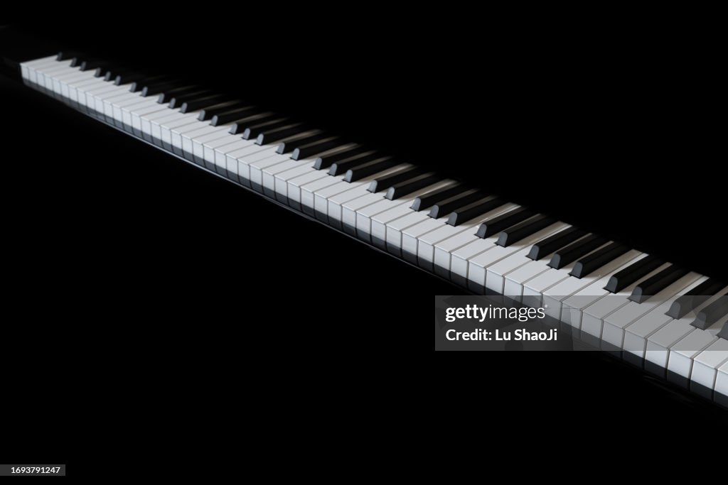 Piano and Piano keyboard.