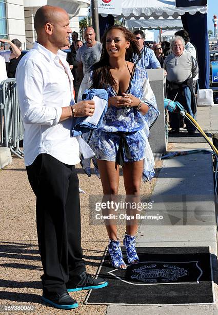 Mel B and Stephen Belafonte attends the 66th annual Cannes Film Festival on May 23, 2013 in Cannes, France.