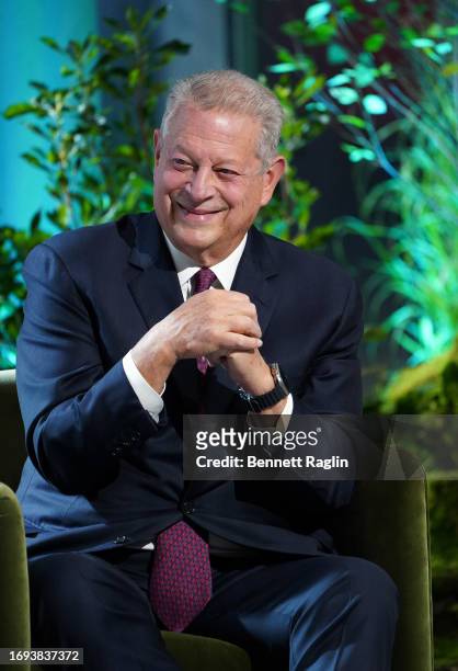 Al Gore, former Vice President of the United States, speaks onstage at The New York Times Climate Forward Summit 2023 at The Times Center on...
