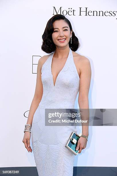 Zhang Yuqi arrives at amfAR's 20th Annual Cinema Against AIDS at Hotel du Cap-Eden-Roc on May 23, 2013 in Cap d'Antibes, France.