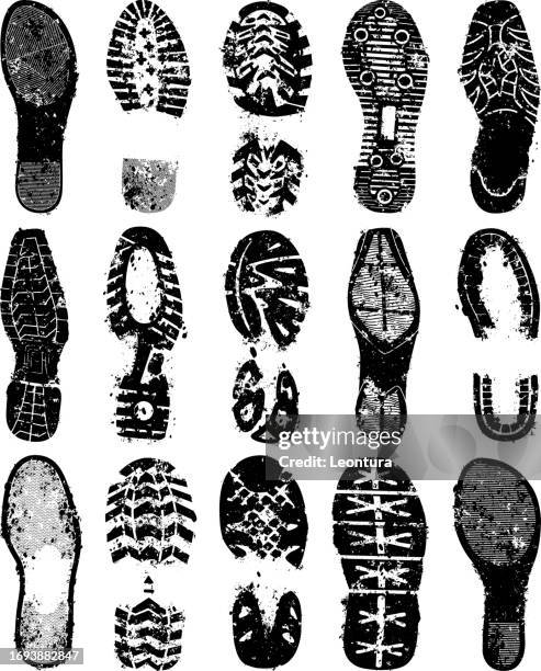 illustrations, cliparts, dessins animés et icônes de footprints  - empreinte de chaussures