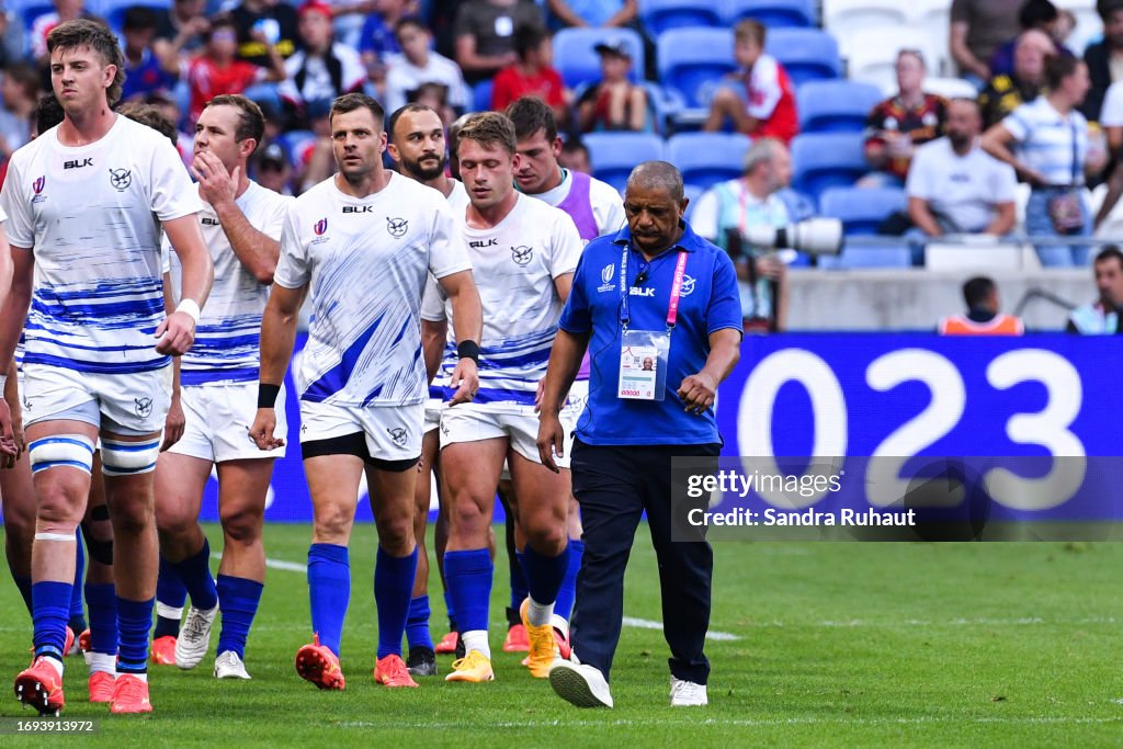 Head coach Allister COETZEE of Namibia during the 2023 Rugby World ...