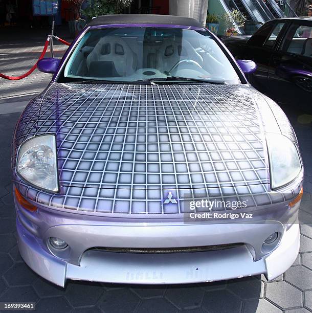 Mitsubishi Eclipse Spyder at Universal CityWalk 20th Anniversary event featuring 8 original cars from "Fast & The Furious" movie franchise at 5...