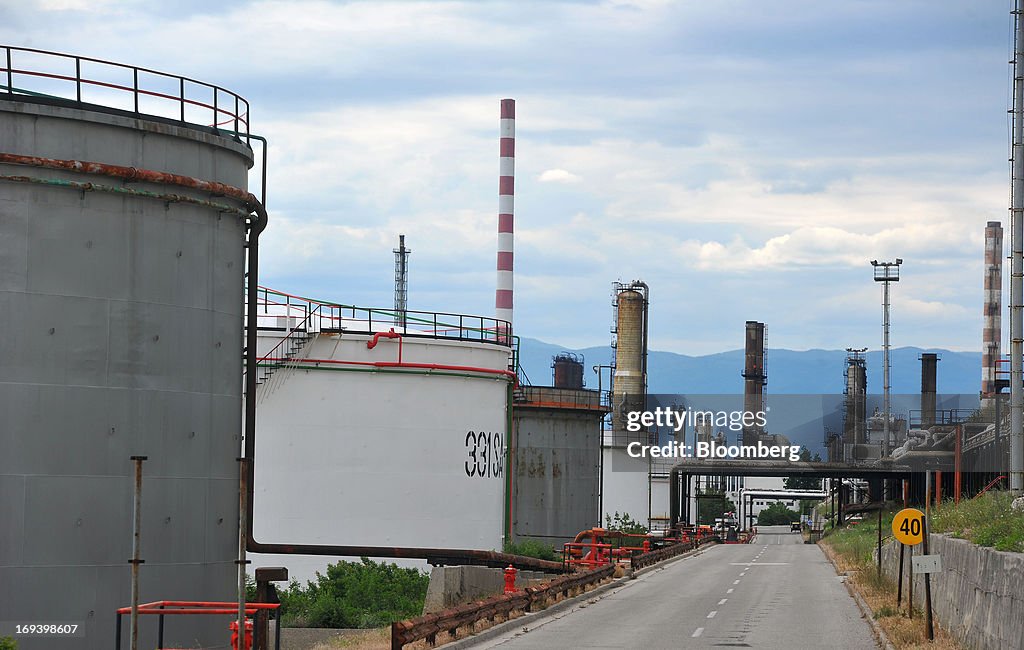 Operations Inside Croatia's INA Industrija Nafte d.d. Oil Refinery And Gas Stations