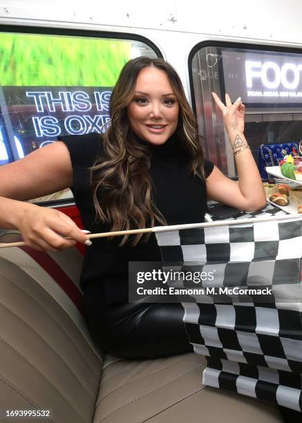 Charlotte Crosby during the "RuPaul's Drag Race UK" Series 5 London Bus Tour on September 19, 2023 in London, England.