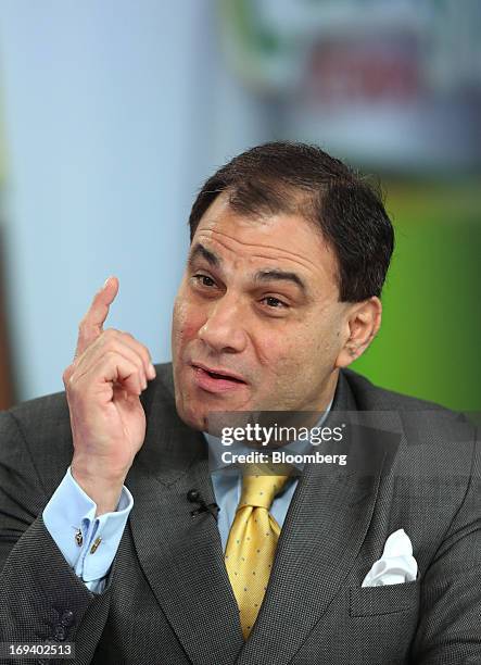 Karan Bilimoria, founder and chairman of Cobra Beer, speaks during a Bloomberg Television interview in London, U.K., on Friday, May 24, 2013. Molson...