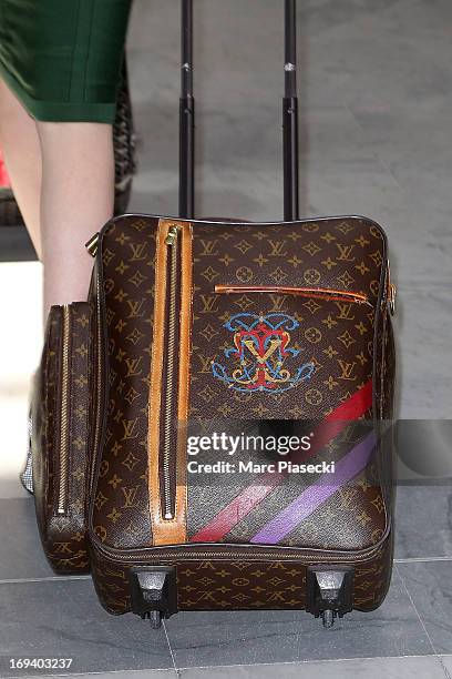 Dita Von Teese is seen at Nice airport during the 66th Annual Cannes Film Festival on May 24, 2013 in Nice, France.