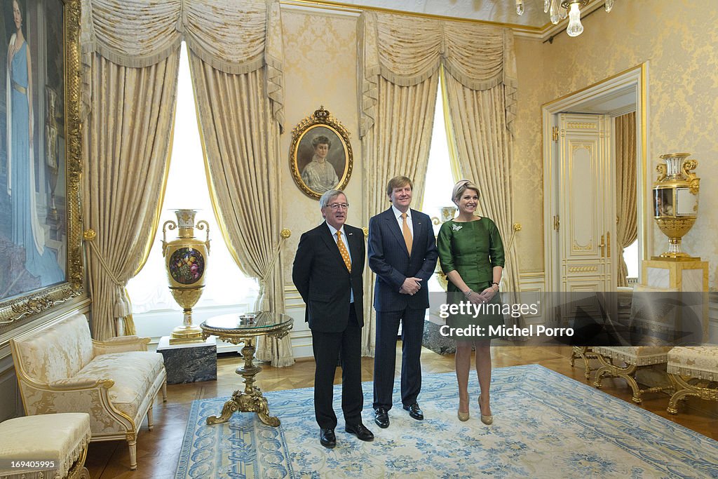 King Willem-Alexander and Queen Maxima Of The Netherlands Visit Luxembourg