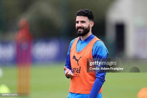 Pipa of West Bromwich Albion during a training session at West Bromwich Albion Training Ground on September 27, 2023 in Walsall, England.