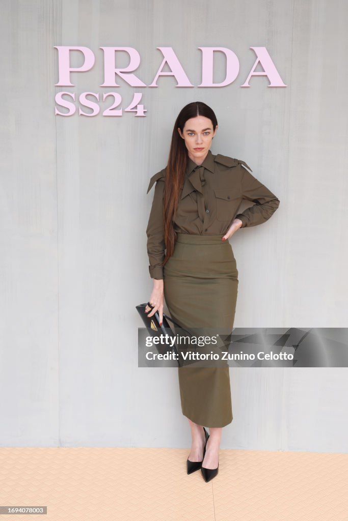 Prada Spring/Summer 2024 Womenswear Fashion Show - Arrivals And Front Row