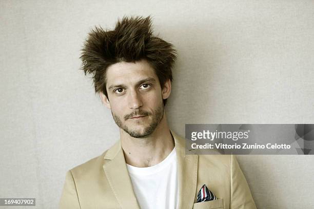 Actor Jean-Sebastien Courchesne of 'Sarah Prefere La Course' poses for a portrait during The 66th Annual Cannes Film Festival on May 24, 2013 in...