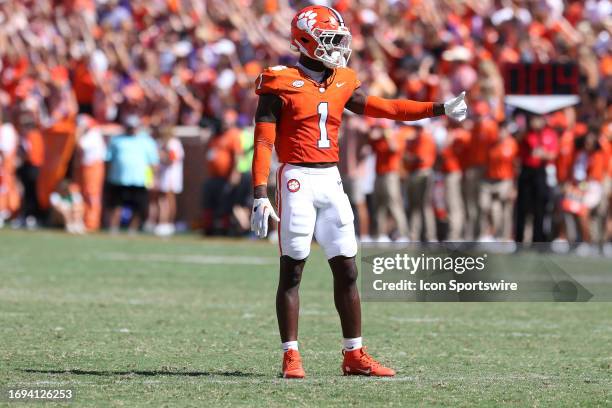 Clemson Tigers safety Andrew Mukuba during a college football game between the Florida State Seminoles and the Clemson Tigers on September 23 at...