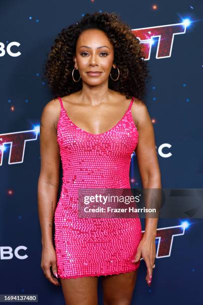 Mel B attends "America's Got Talent: Fantasy League" Red Carpetat Hotel Dena on September 20, 2023 in Pasadena, California.