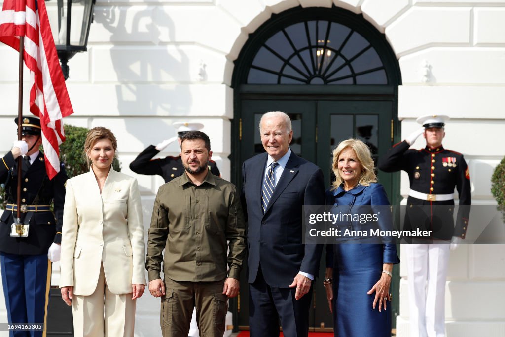 President Biden Welcomes Ukrainian President Zelensky To The White House