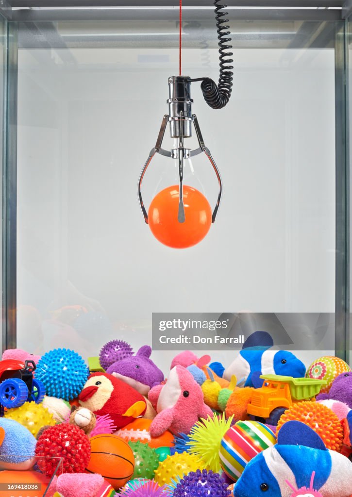 Claw Machine Drop Claw Machine With Prize High-Res Stock Photo - Getty Images