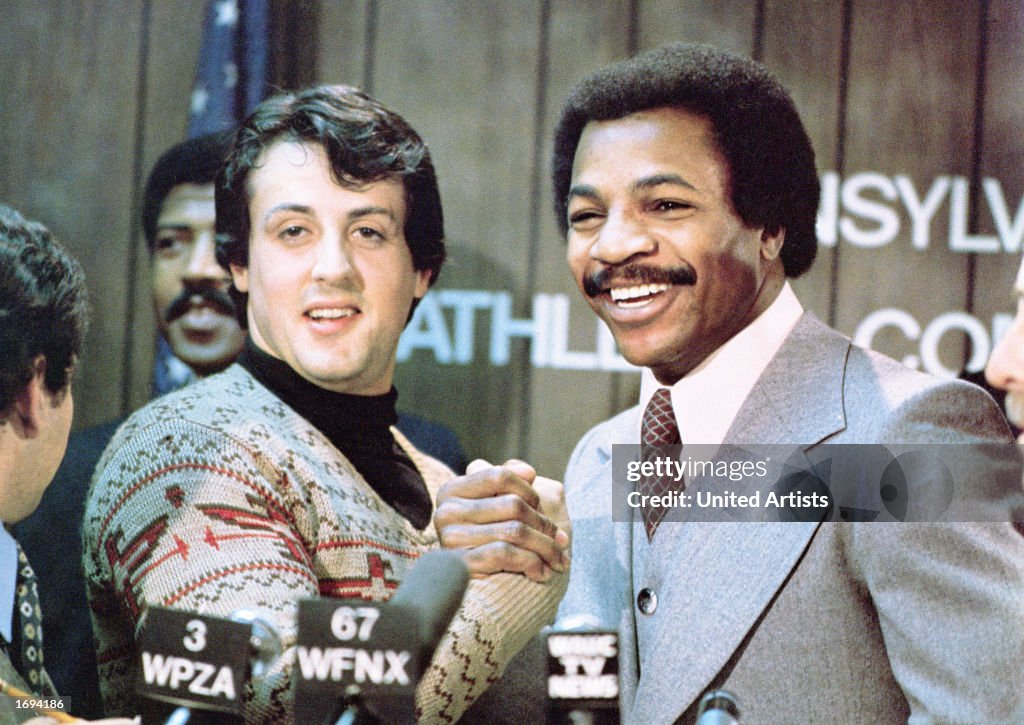 Stallone & Weathers Meet Press In 'Rocky'