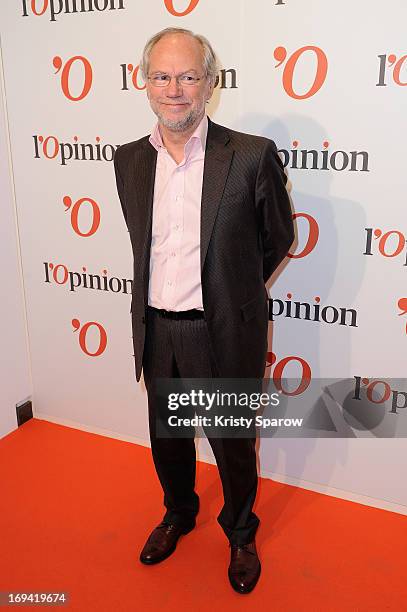 Laurent Joffrin attends the 'L'Opinion' Newspaper Launch Party on May 14, 2013 in Paris, France.